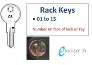 Fits Rola EVO + others Roof Rack, Pod, Ski Rack key 01 to 15