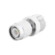 TNC Male to PL259 UHF Female Adapter Connector,silver X6V12777
