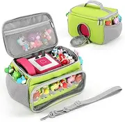 Portable Carrying Case Compatible with Toniebox Starter Set and Tonies Figurines, Carrying Bag for Toniebox Accessories (Green)