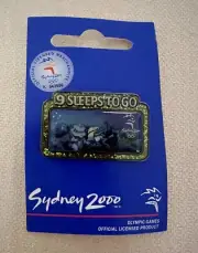 Sydney 2000 Olympic Games Collectable Pins/Badge - 9 Sleeps To Go