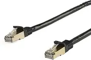 StarTech.com 6ASPAT10MBK Cat6a Ethernet Cable with Snagless RJ45 Connectors, Black, 10 Meter