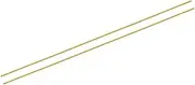 uxcell 2pcs Brass Rods 1/8" x 12" Brass Solid Round Stock Lathe Bar for Knife Handles Pin DIY Craft Model Plane(3mm in Diameter)