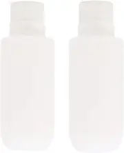 2Pcs Silicone Travel Bottles, 200ML Refillable Toiletry Containers, Leak Proof Squeezable Portable Bottles for Cosmetic and Toiletries (WHITE)