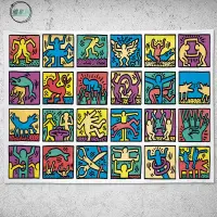 在飛比找蝦皮商城精選優惠-墟里居✨【滿額全館免運】大尺寸掛布Keith Haring凱