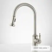 NEW Signature Hardware SOUTHGATE PULL-DOWN KITCHEN FAUCET - BRUSHED NICKEL