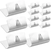 12pcs Wind Deflector Clips for Car Windshield Easy Installation Rain Deflector Channel Fixing Clips Enhance Visibility Safety Compatible with Heko Sned