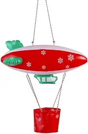 E-TING Santa Clothing Accessories Inflatable Fire Balloon Ship Flying Boat for elf Doll Christmas Decoration（Doll is not Included