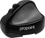 Swiftpoint ProPoint Wireless Ergonomic Mouse, Powerpoint Presentation Clicker & Laser Pointer, Bluetooth Rechargeable for Laptops & iPads, Portable Mini Travel Design (Black)