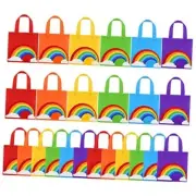 24 Pieces Cocomelon Candy Non-Woven Bags Rainbow Party Favor Bags 8×8 Inch