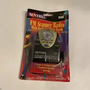 New! Sentry SC801 FM Scanner Radio Built-In Mini Torch Belt Clip Earphones NIB