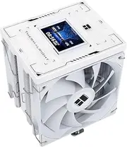 Thermalright Burst Assassin 120 Vision White CPU Air Cooler, Desktop CPU Cooler with 1500RPM Speed,320x240 Resolving Power IPS LCD Screen with 2.4in,PC Cooling for Intel lga1851/1700/115X,AM4/AM5