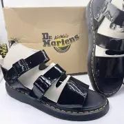 DR MARTENS unisex patent leather gladiator sandals Size W11 / M10