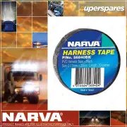 Narva 10 Rolls of Black PVC Wiring Harness Tape - Size 0.13mm x 25mm 20 Meters