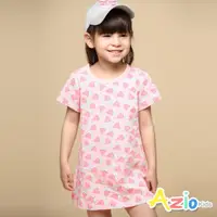 在飛比找momo購物網優惠-【Azio Kids 美國派】女童 上衣 滿版西瓜印花長版短