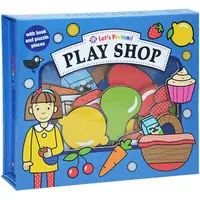 在飛比找蝦皮商城優惠-LETS PRETEND PLAY SHOP 拼圖書英文故事