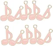 [VALICLUD] 10 Pcs Music Note Pendants Metal Charm Findings for Diy Jewelry Necklace Bracelet Earring Music Symbol Vintage Style