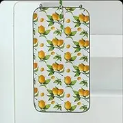 MAEEHDNKM Ironing Pad with Iron Rest Pad Portable Travel Ironing Blanket, Heat Resistant Ironing Mat for Steam Pressing On Tabletop Or Bed, Foldable, Thick(Lemon)