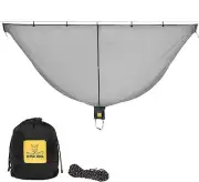 Wise Owl Outfitters Waterproof Hammock Bug Net w/Double-Sided Zipper - Black