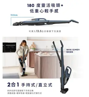 【享4%點數回饋】Electrolux 伊萊克斯 Well Q6 無線吸塵器 WQ61-1EDB毛髮截斷版