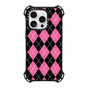 iPhone 16 Pro Bounce Case MagSafe Compatible ARGYLE PINK