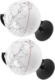 Kisangel 2Pcs DIY Blank Globe Decoration Unfinished Coloring Globe for Creative Arts Geography Teaching for Interactive Learning and Custom Artwork
