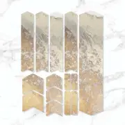 Golden MARBLE Bike Frame Protective Decals Mountain Bicycle MTB Protector Guard