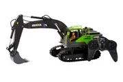 1:18 Scale 13-Channel Alloy Remote Control Excavator Construction Vehicle with Lights, Sound and Steam