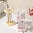 2-in-1 Adjustable Toothbrush Holder Toothbrush Toothpaste Holder Bathroom