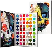 Makeup Palettes Eyeshadow 54 Colours for Halloween, Matte Shimmer Glitter Pigment Colourful Eye Shadow Pallets+4 Neon Aurora Glow Eyes Shade,Christmas Festival Birthday Make-up Gift Women Girls