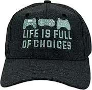 [Crazy Dog T-shirts] Life Is Full of Choices Hat Funny Sarcastic Video Game Novelty Cap