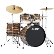 Tama IE52C Imperialstar 5pc Complete Drum Kit, Coffee Teak Wrap