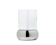 SSH COLLECTION Carmichael Medium 29cm Tall Hurricane Lamp - Nickel