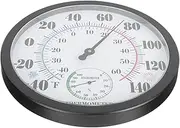 1pc Wall Temperature Hygrometer Humidity Gauge Indoor Home Hygrometer - Meter Wall Mounted - Meter 2- in- 1 Outdoor Wall - Meter Decorative Wall - Meter Hanging Thermometer Abs