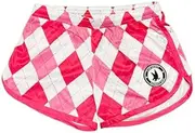 [Flow Society] Pink and White Argyle Girls Athletic Shorts
