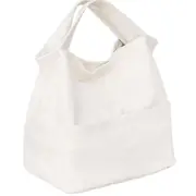 Portable Insulation Bag Canvas Large Lunch Bag Bento Bag Lunch Box Bag