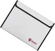 NUOBESTY Document Storage Bag Waterproof Fireproof File Bag for Office Zipper A4 38x28cm Professional