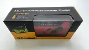 MULTI PURPOSE CRANK RADIO SOLAR PANEL HAND CRANK USB AND AAA AM FM LED TORCH