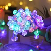 Globe Fairy String Lights USB Powered, 10Meter 80LED String Lights Outdoor, 8 Modes Waterproof Twinkle Lights with Timer for Bedroom Christmas Wedding Garden Party Decoration -MUL-Color