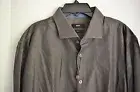 HUGO BOSS MEN'S SLIM FIT GREY BUTTON FRONT DRESS SHIRT XL NWT $165