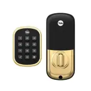 Yale YRD136-ZW2-605 Pro Pushbutton Deadbolt Z-Wave Key Free