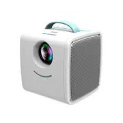 Home Eye Protection Projector Portable LED Multi-function Interface Projector Supports HD 1080P-Blue