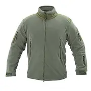 Men's Hiking Jacket Winter Coat Hiking Fleece Jacket Winter Outdoor Thermal Windproof Winter Fleece Jacket Black Army Green Khaki