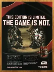 2007 Star Wars Miniatures Alliance & Empire Print Ad/Poster Figures Game Art 00s