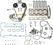 9-4201S Timing Chain Kit w/Water Pump w/Head Gasket Set for 2009-2017 Chevy Captiva Cobalt Equinox HHR Malibu, for Buick Lacrosse Regal Verano, for GMC Terrain, Pontiac 2.4 2.2L Ecotec