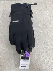 Head Unisex Dupont Sorona Ski Glove with Heat Pocket, Black, Size XS