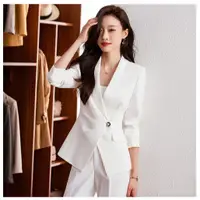 在飛比找蝦皮商城精選優惠-MisuShop ♥ 白色西裝外套 韓版春秋時尚氣質女神範主