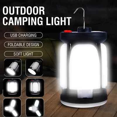 High Power Solar LED Camping Lantern Rechargeable 4500mAh 1000LM Emergency Power