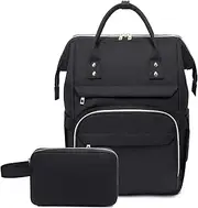 [HROECHY] Laptop Backpack for Women 15.6 Inch Laptop Bag Fashion Backpacks Stylish Teacher Nurse Travel Bags Purse Daypacks for Work