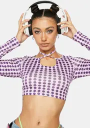 Deep House Hottie Crop Top
