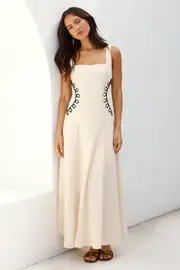 Sonora Sun Maxi Dress Beige